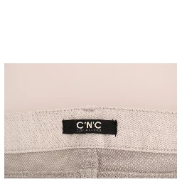 White Cotton Stretch Slim Jeans