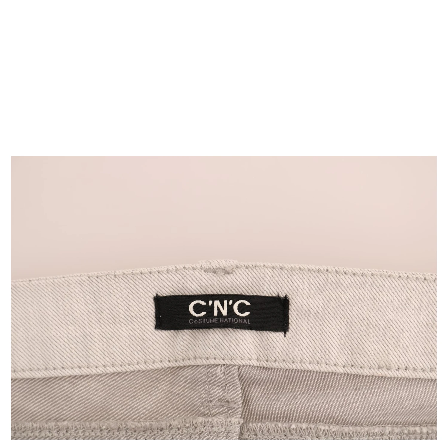 White Cotton Stretch Slim Jeans