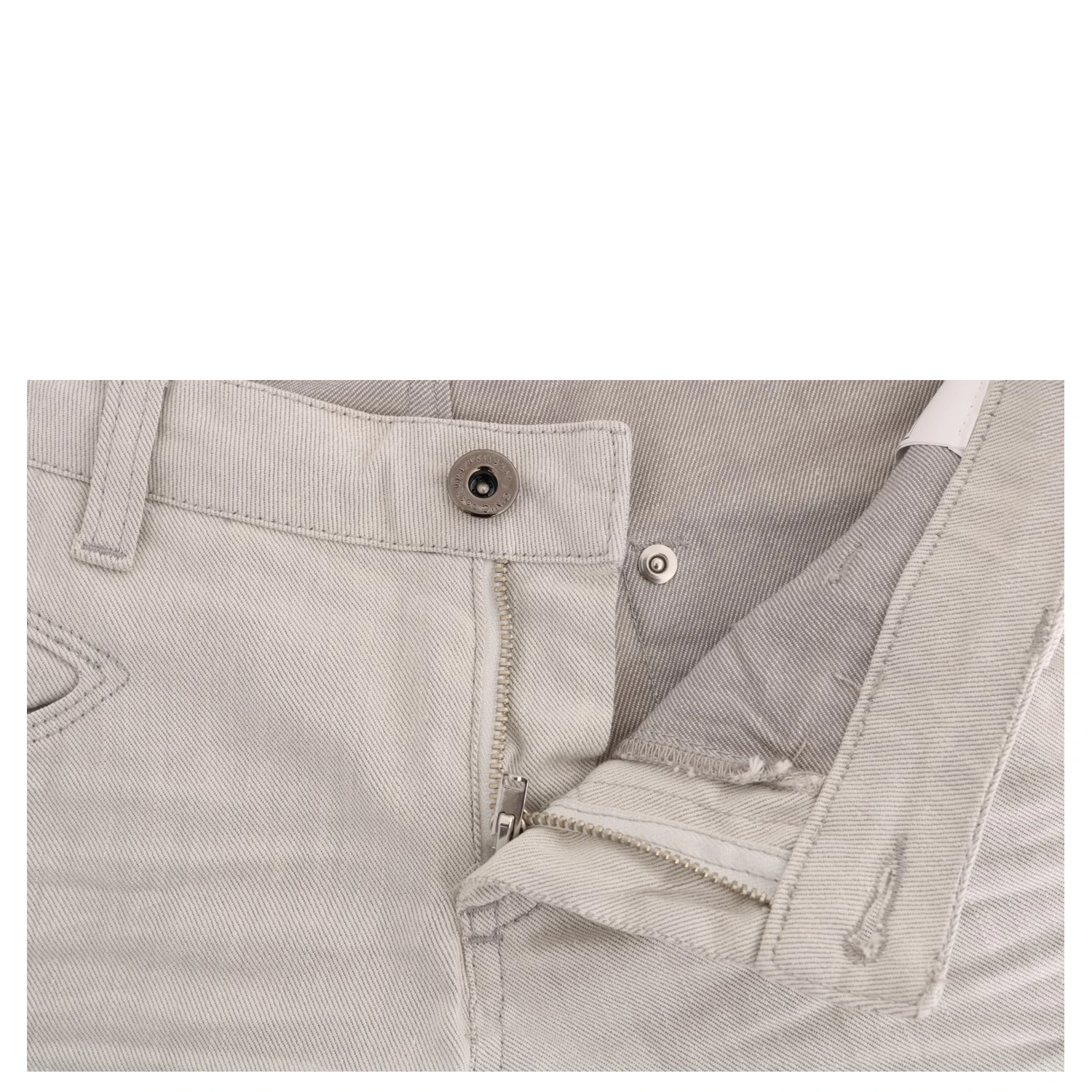 White Cotton Stretch Slim Jeans