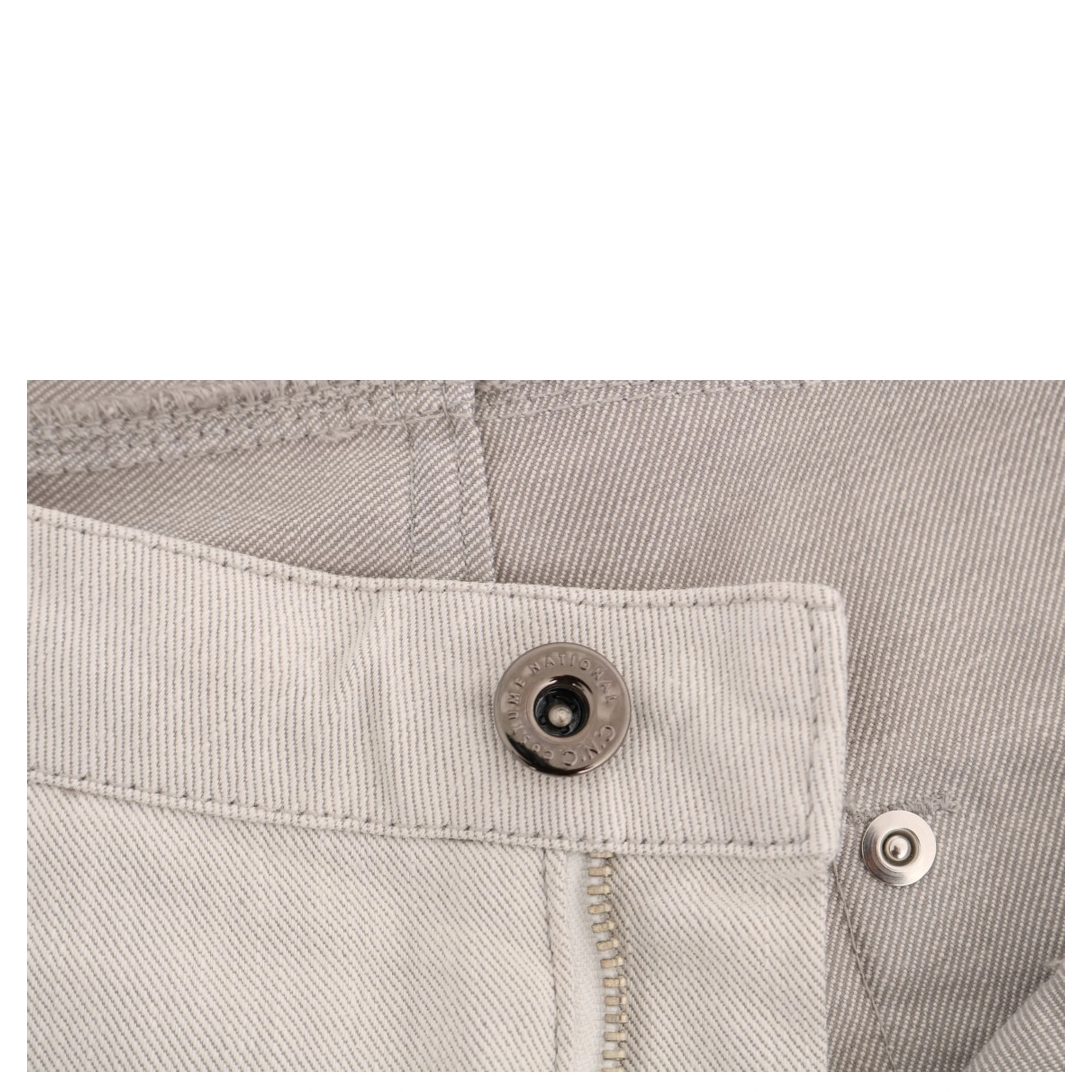 White Cotton Stretch Slim Jeans