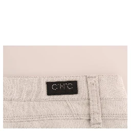 White Cotton Stretch Slim Jeans