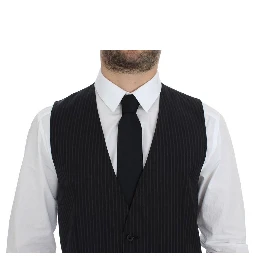 Gray Stretch Formal Dress Vest Gilet