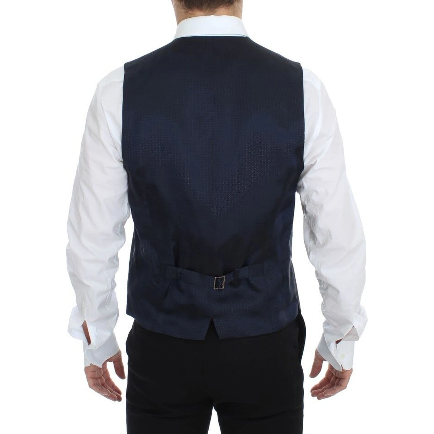 Gray Stretch Formal Dress Vest Gilet