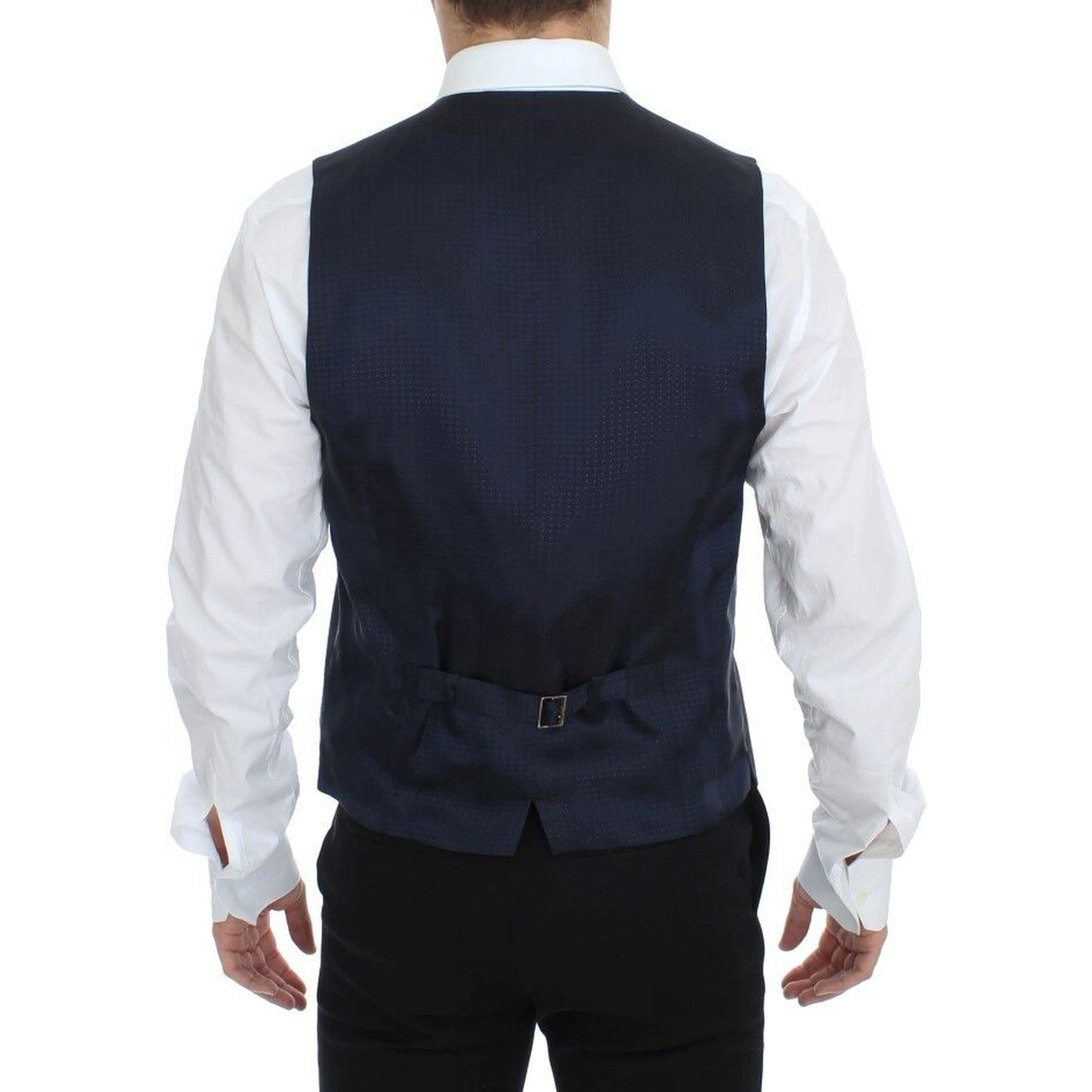 Gray Stretch Formal Dress Vest Gilet
