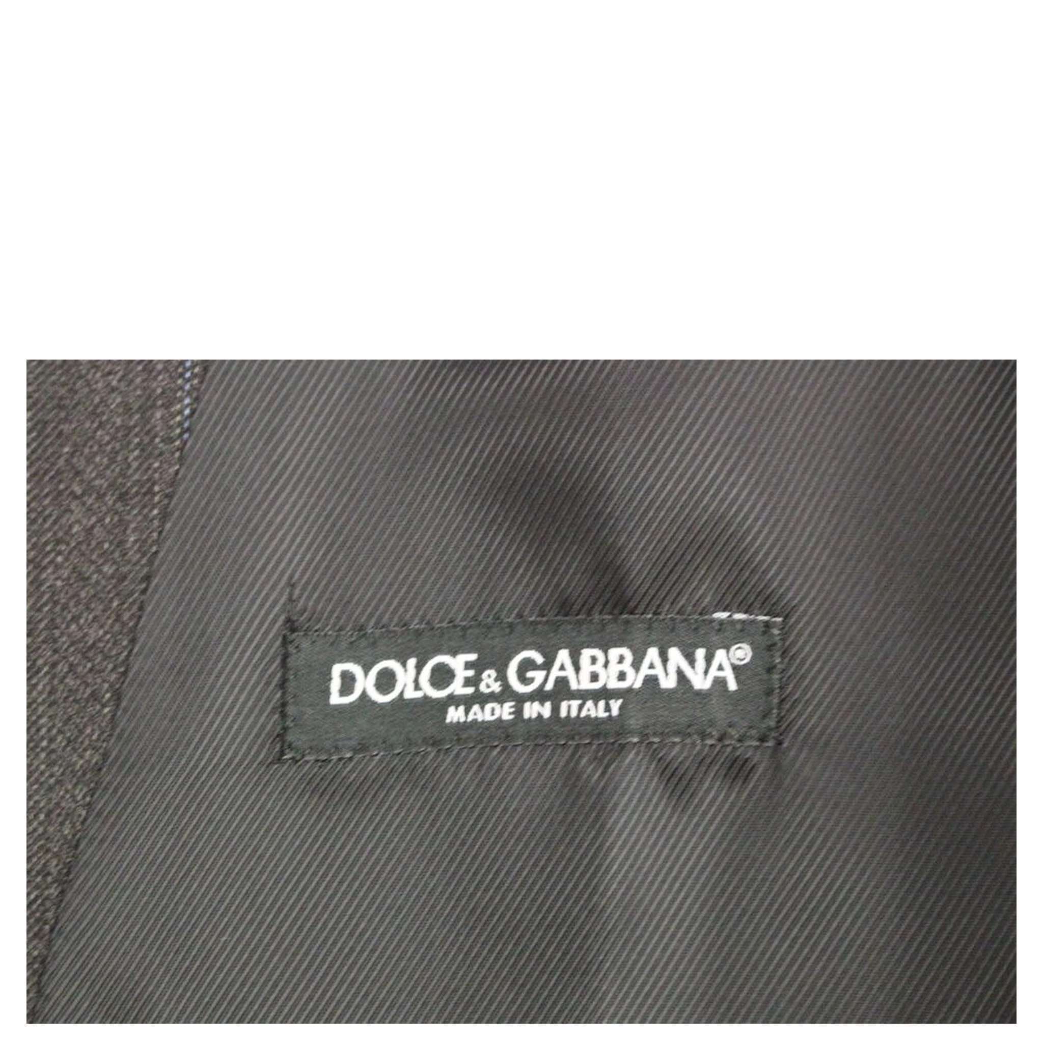 Gray Striped Wool Logo Vest Gilet Weste