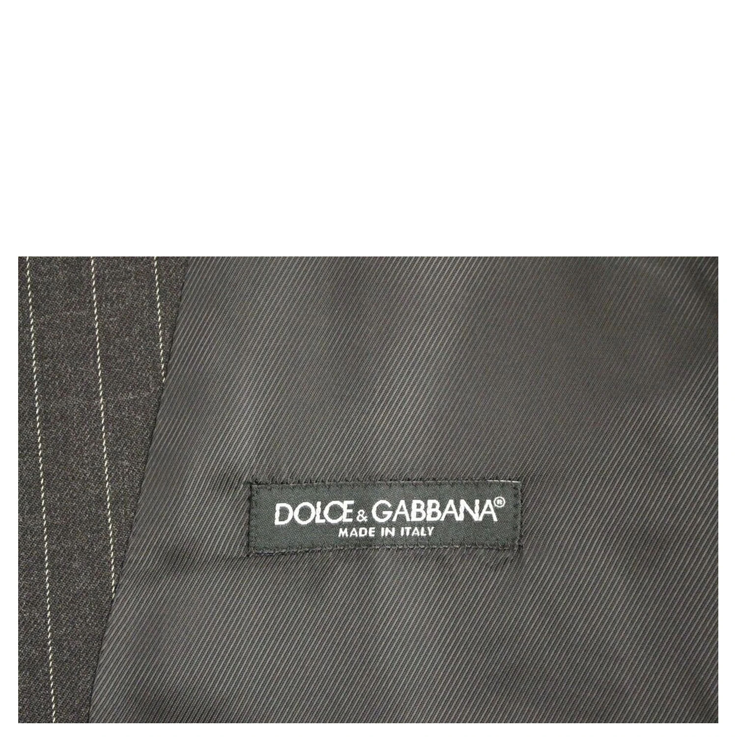Gray Striped Wool Logo Vest Gilet Weste