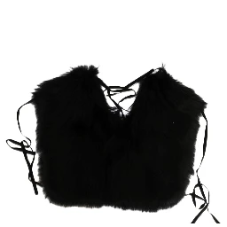 Black Silver Fox Fur Scarf