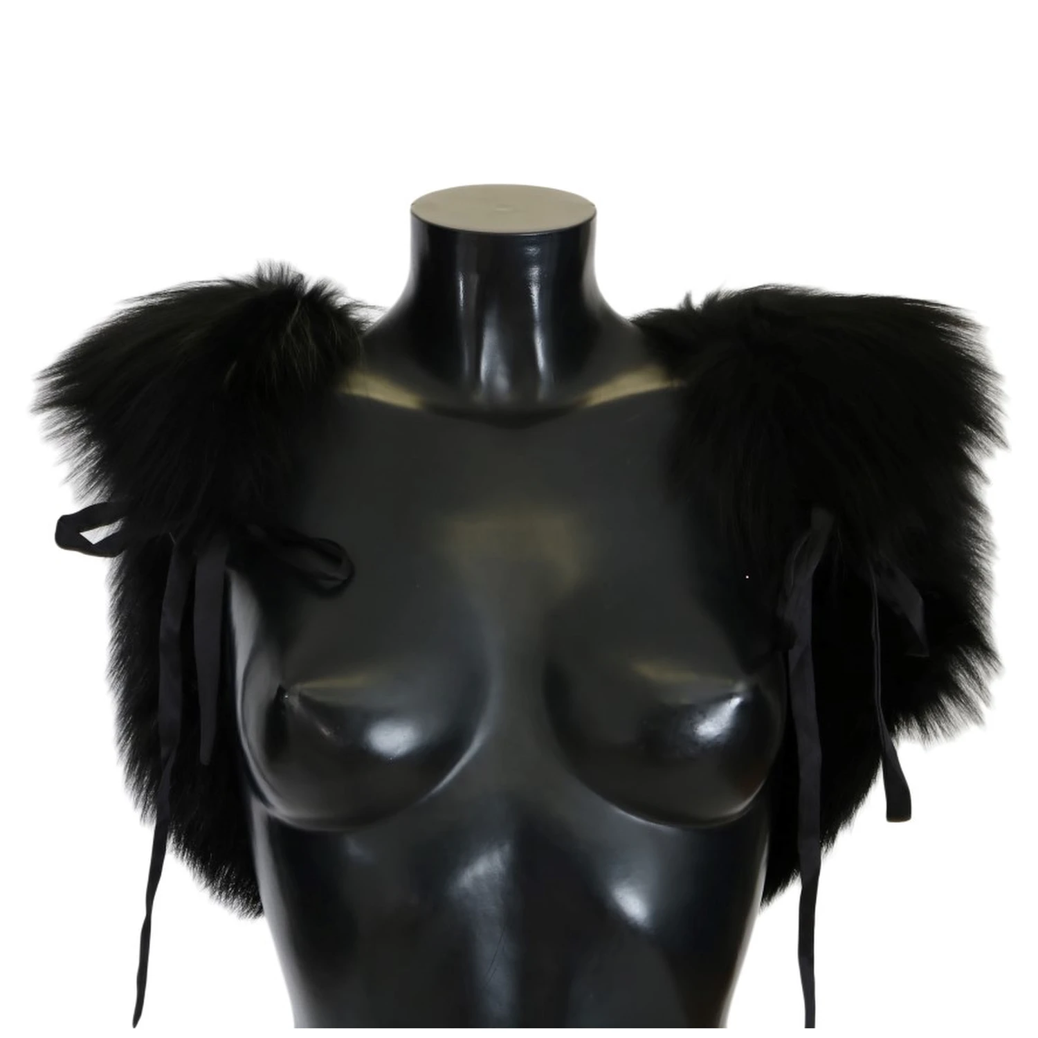 Black Silver Fox Fur Scarf