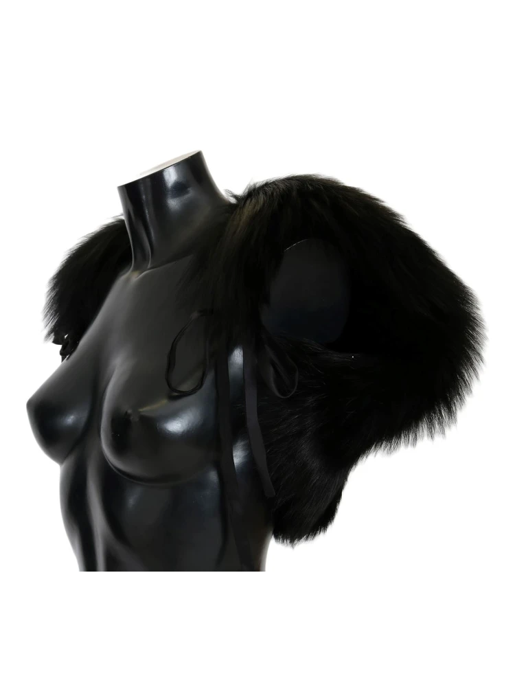 Black Silver Fox Fur Scarf alternative