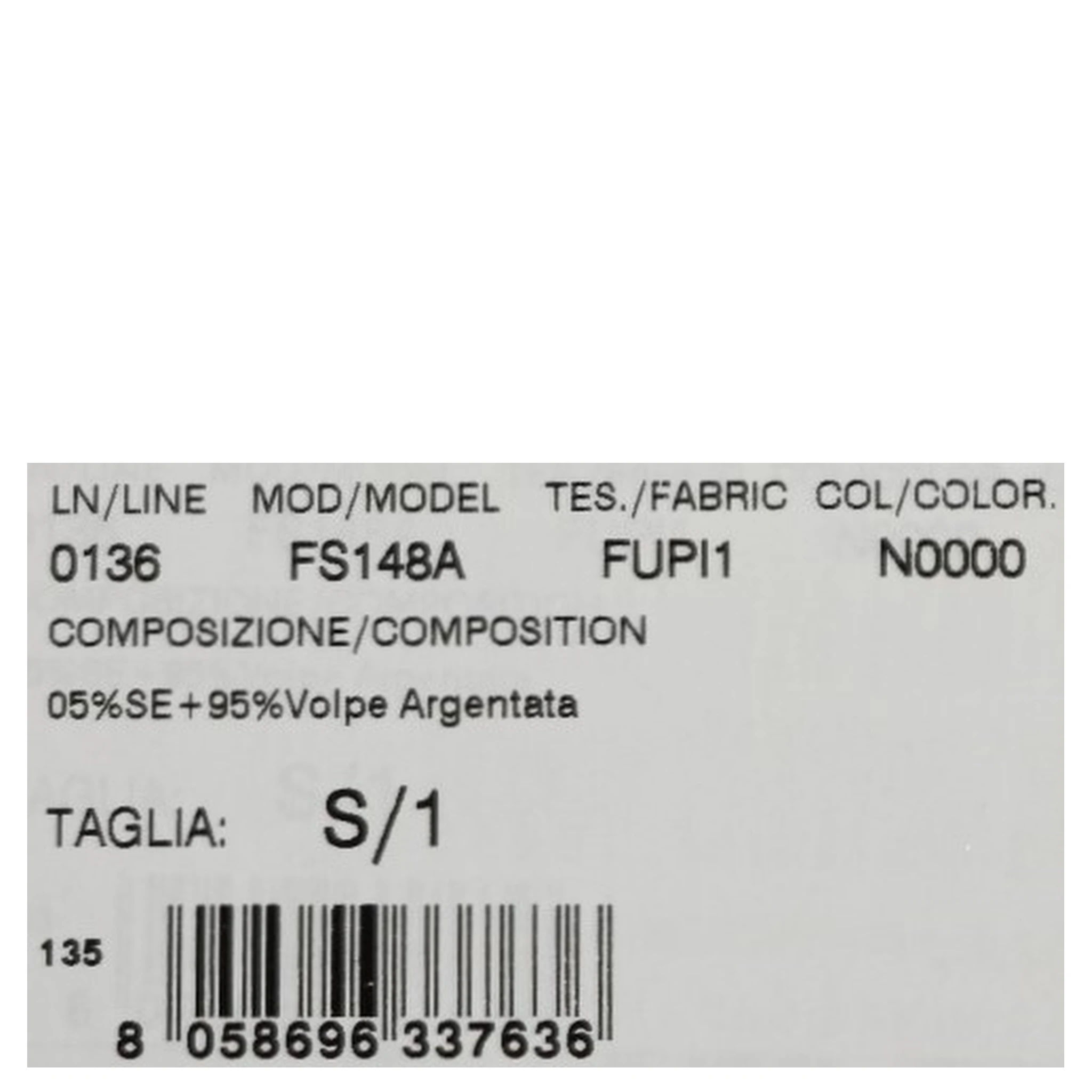 Black Silver Fox Fur Scarf