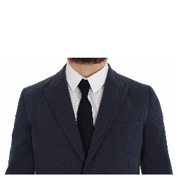 Blue Cotton Stretch Casual Blazer