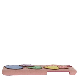 Pink Leather Heart Phone Cover