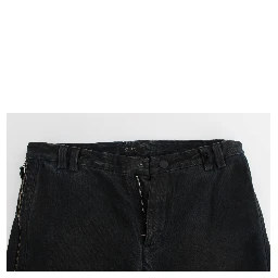 Blue Cotton Slim Pants Denim Jeans