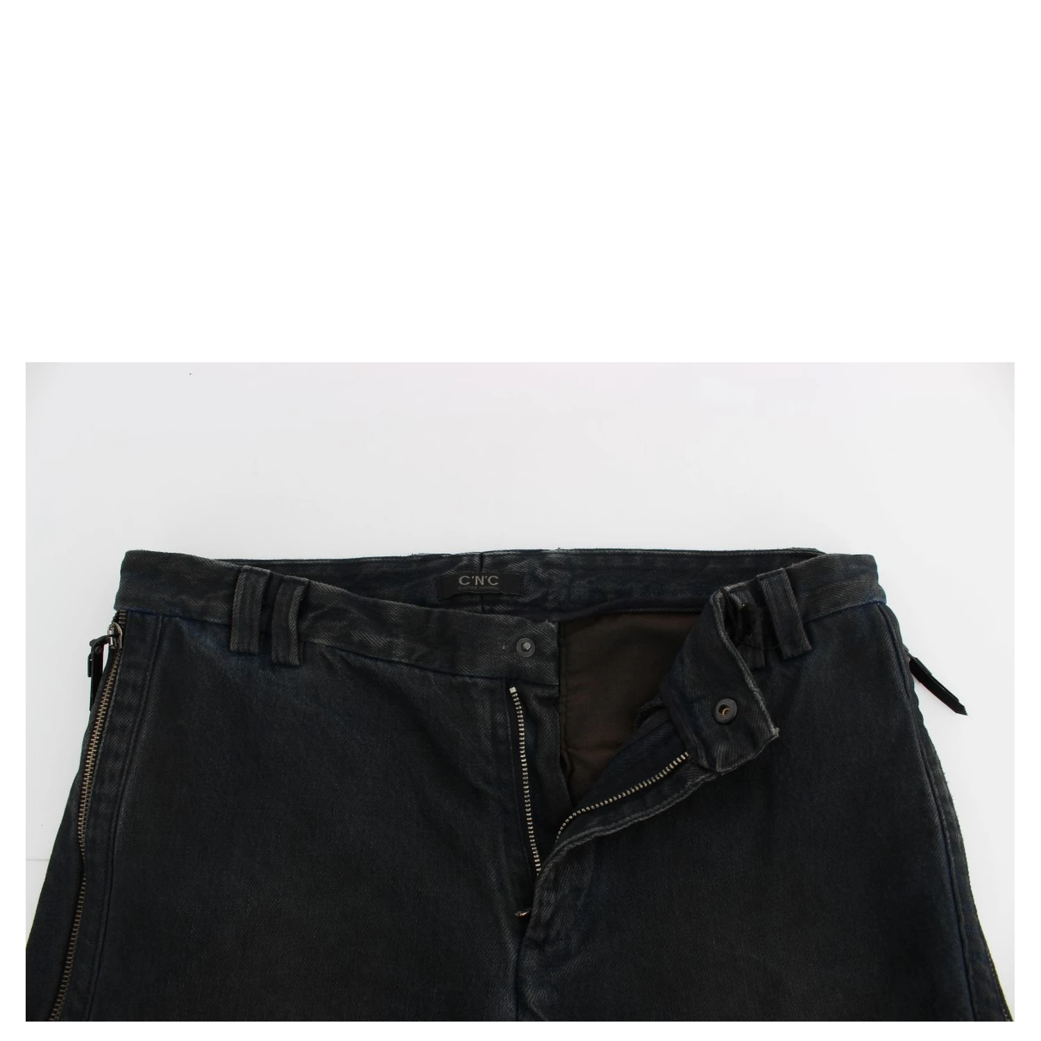 Blue Cotton Slim Pants Denim Jeans