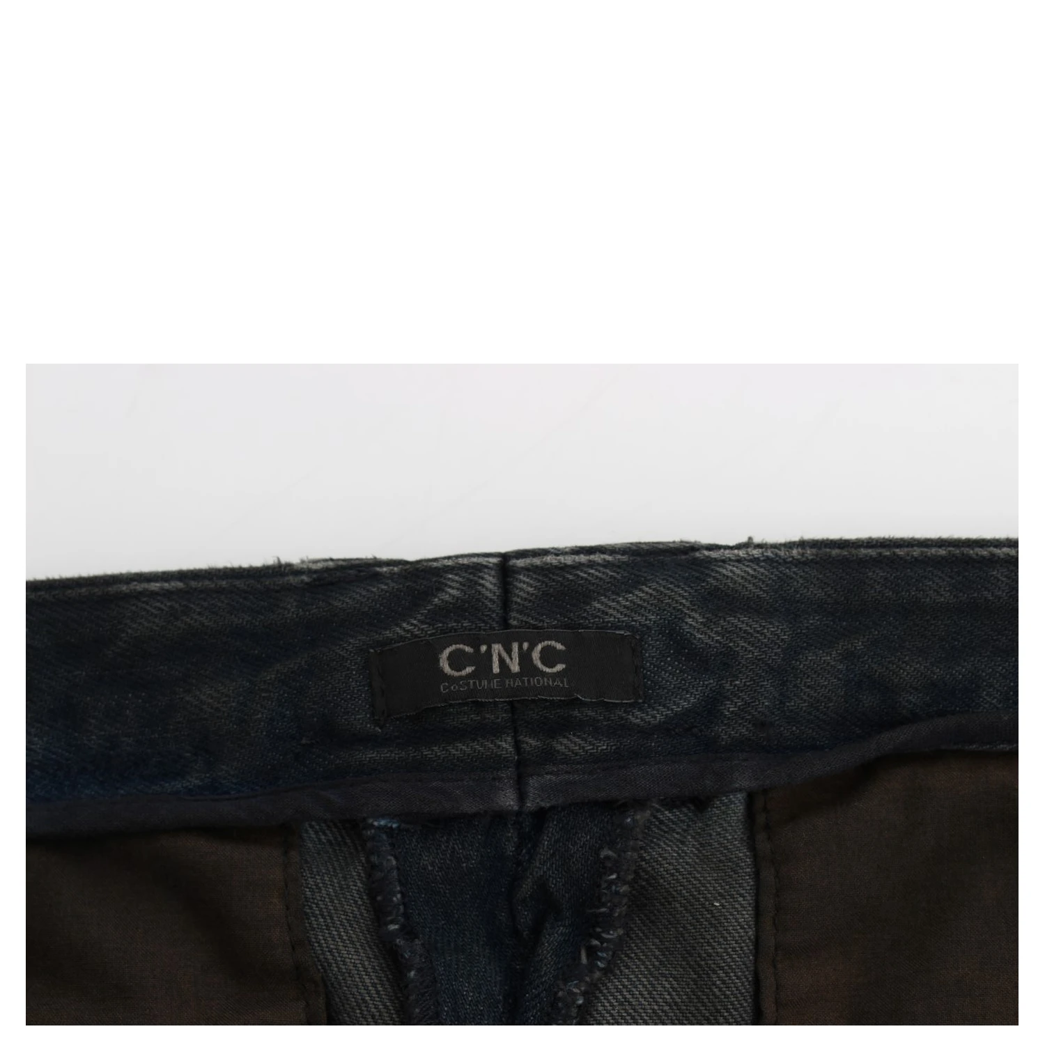 Blue Cotton Slim Pants Denim Jeans