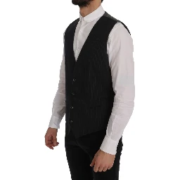 Gray STAFF Cotton Striped Vest