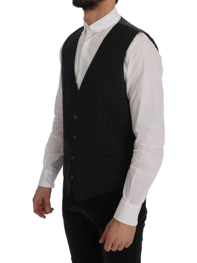Gray STAFF Cotton Striped Vest alternative