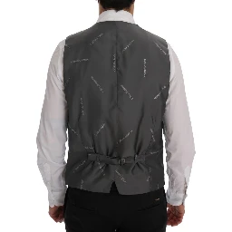 Gray STAFF Cotton Striped Vest