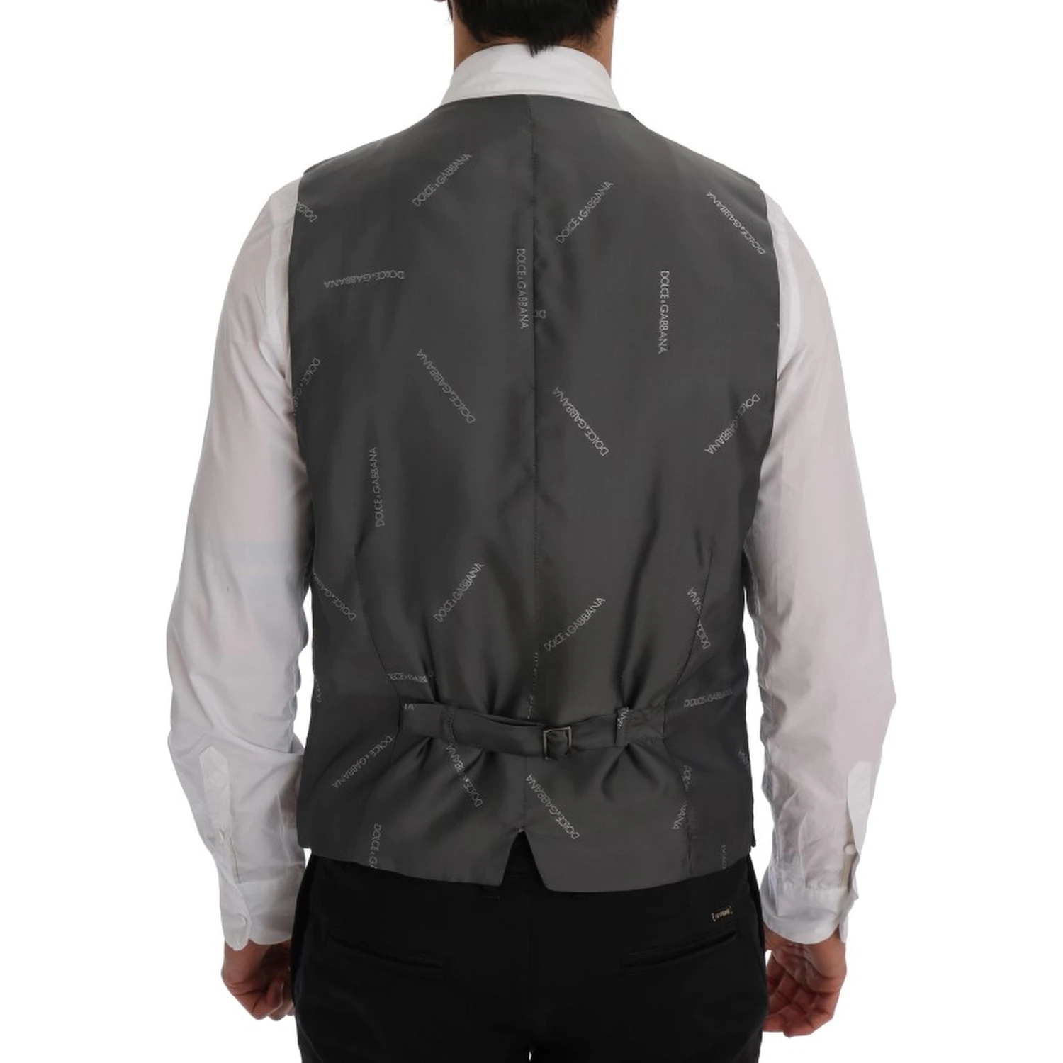 Gray STAFF Cotton Striped Vest