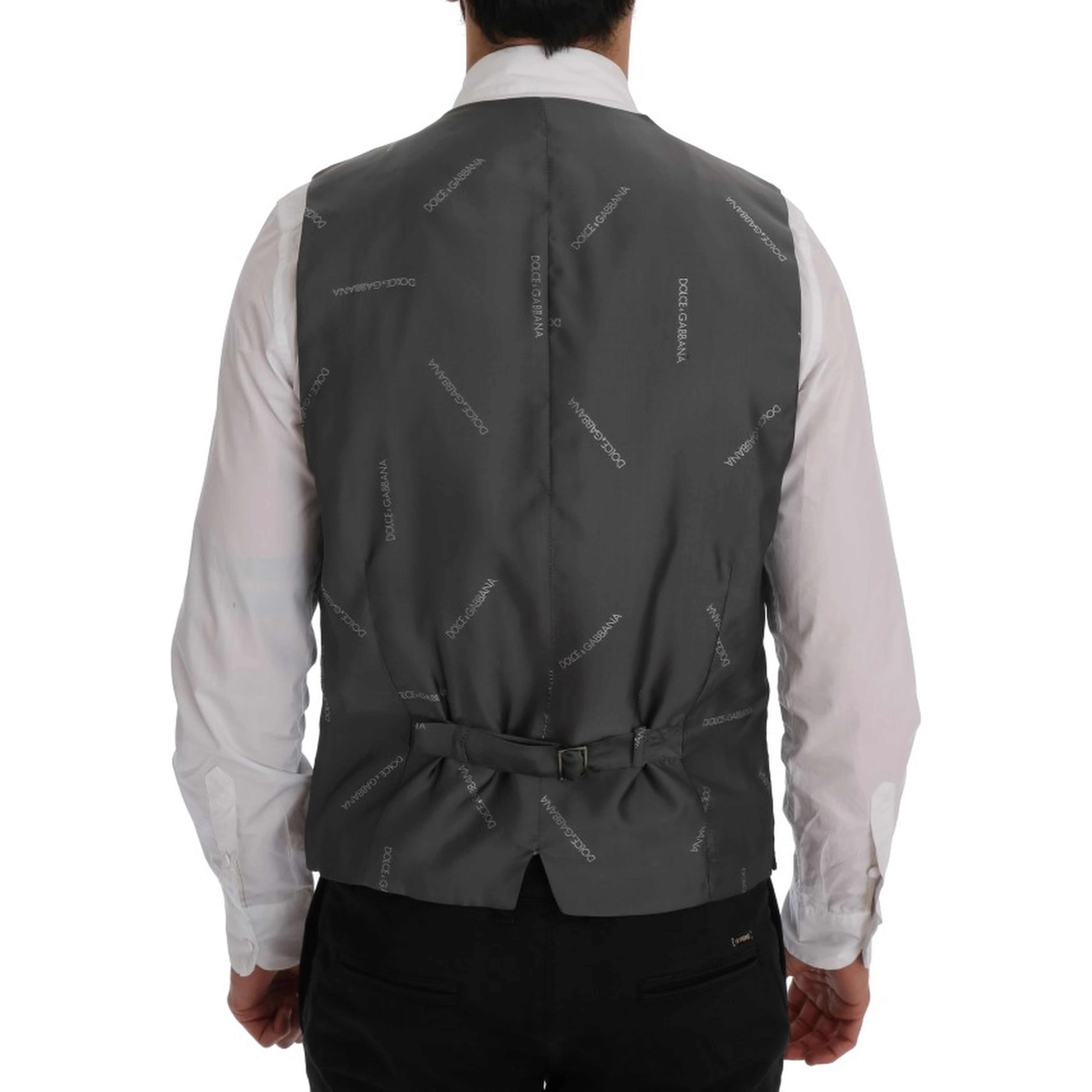 Gray STAFF Cotton Striped Vest