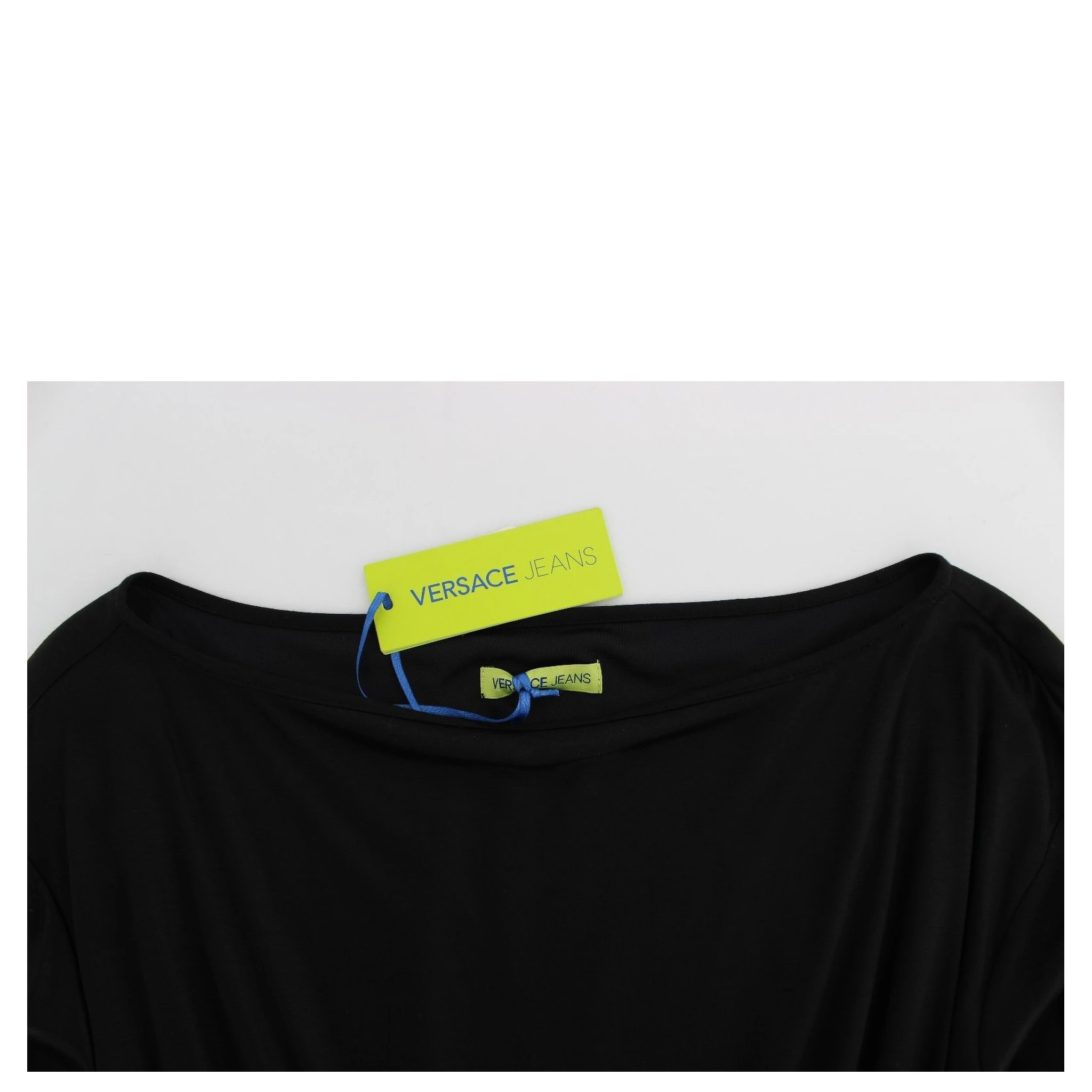 Black Modal Silk Shift Knee Dress