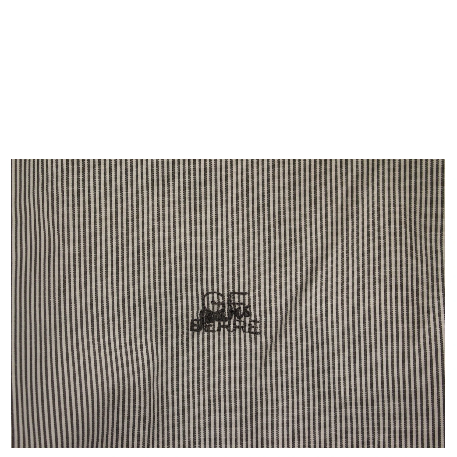 Gray Striped Cotton Casual Shirt