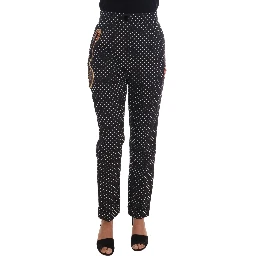 Black Polka Dot Sicily Crystal Pants