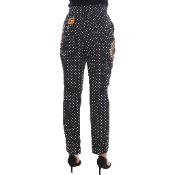 Black Polka Dot Sicily Crystal Pants