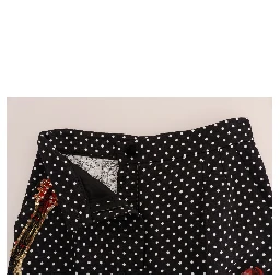 Black Polka Dot Sicily Crystal Pants