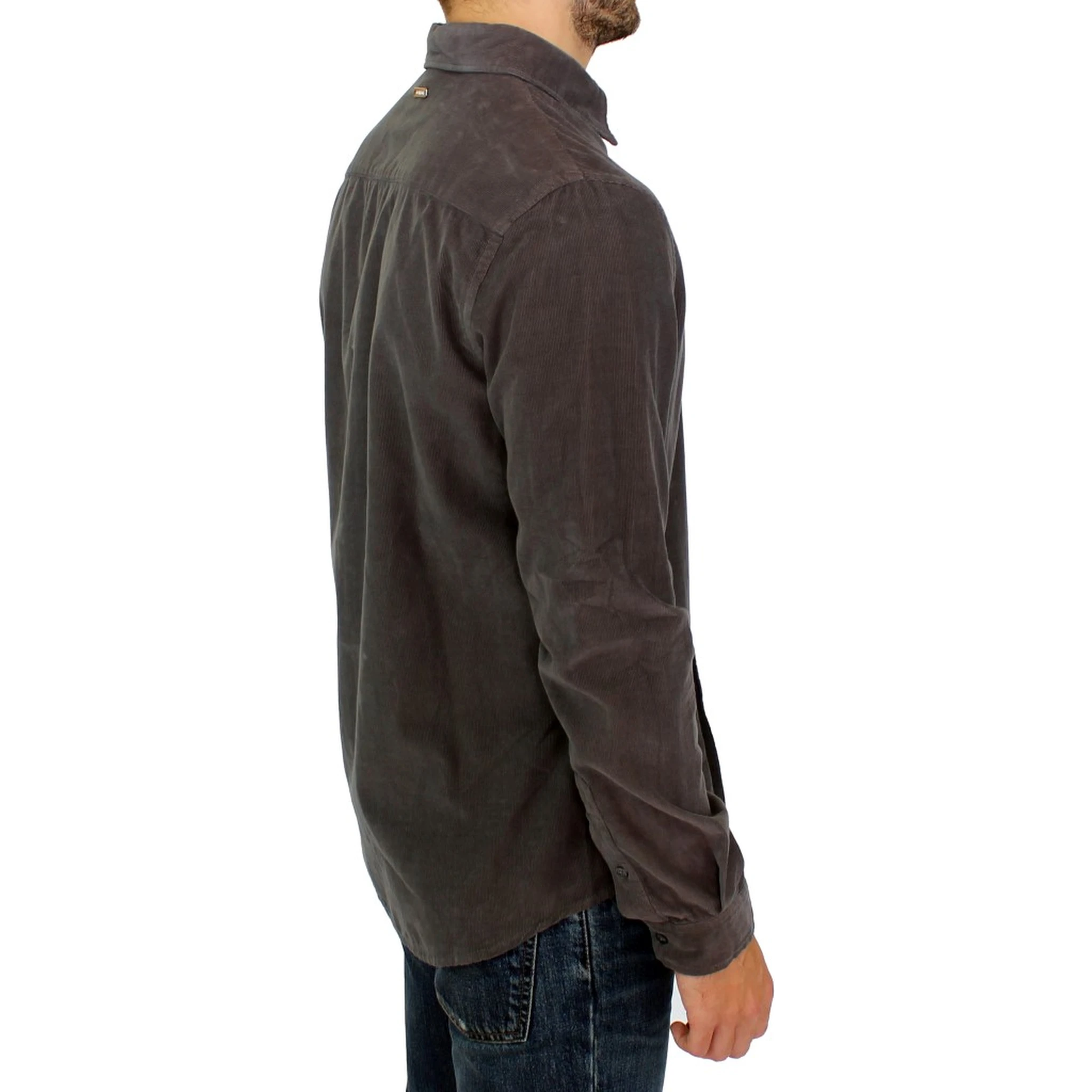 Green Button Front Cotton Casual Shirt