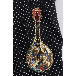 Black Polka Dot Sicily Crystal Pants
