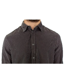 Green Button Front Cotton Casual Shirt