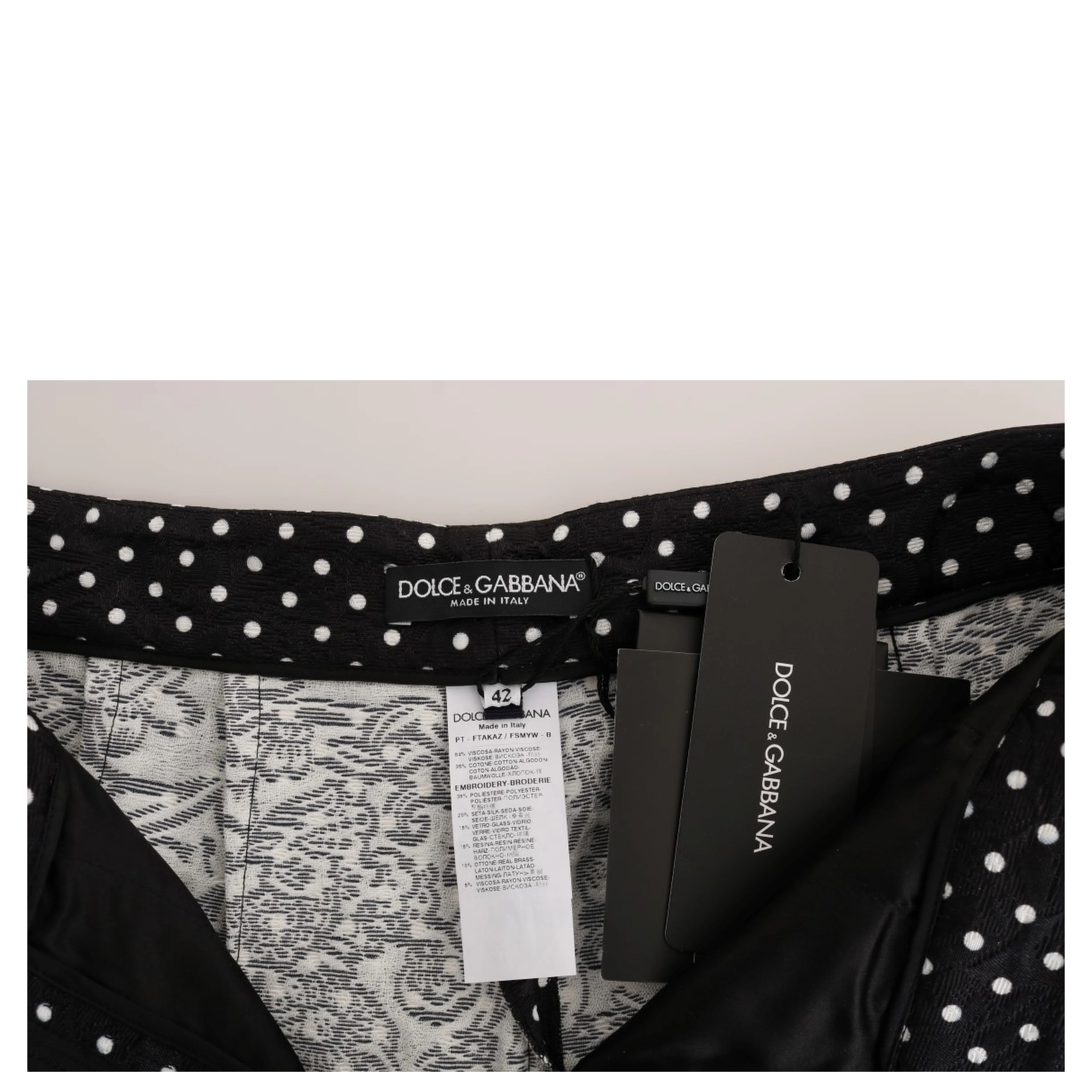 Black Polka Dot Sicily Crystal Pants