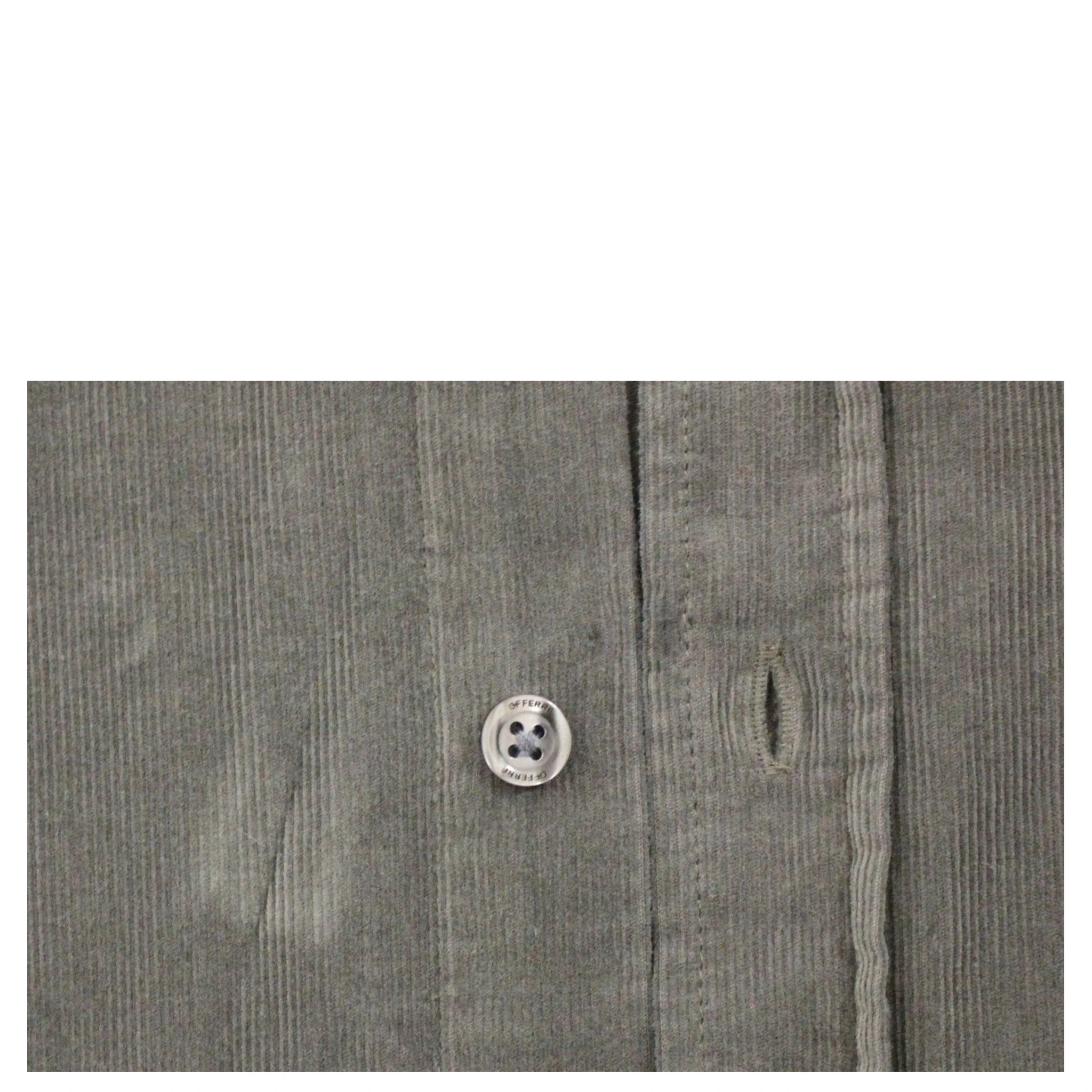 Green Button Front Cotton Casual Shirt