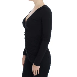 Black Stretch Longsleeve Sweater