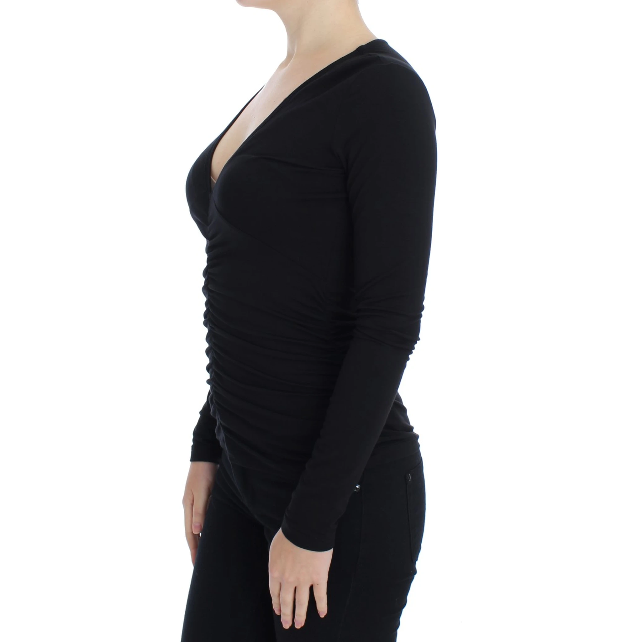 Black Stretch Longsleeve Sweater