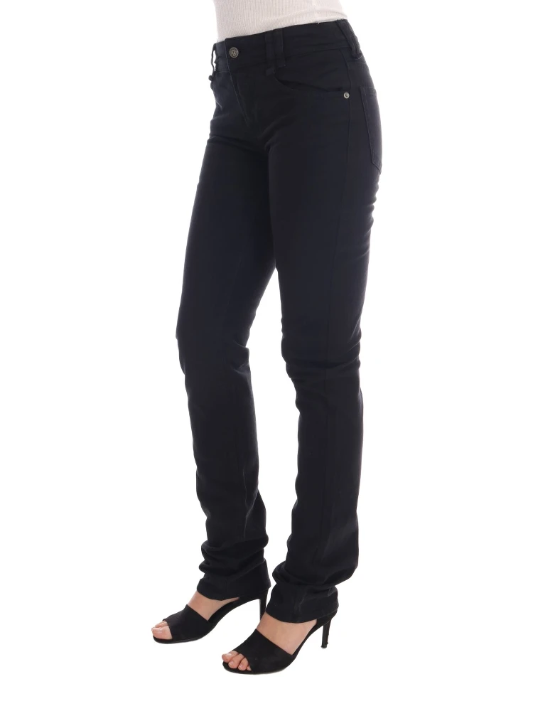 Black Cotton Denim Stretch Regular Fit Jeans alternative
