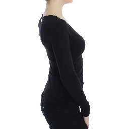 Black Stretch Longsleeve Sweater