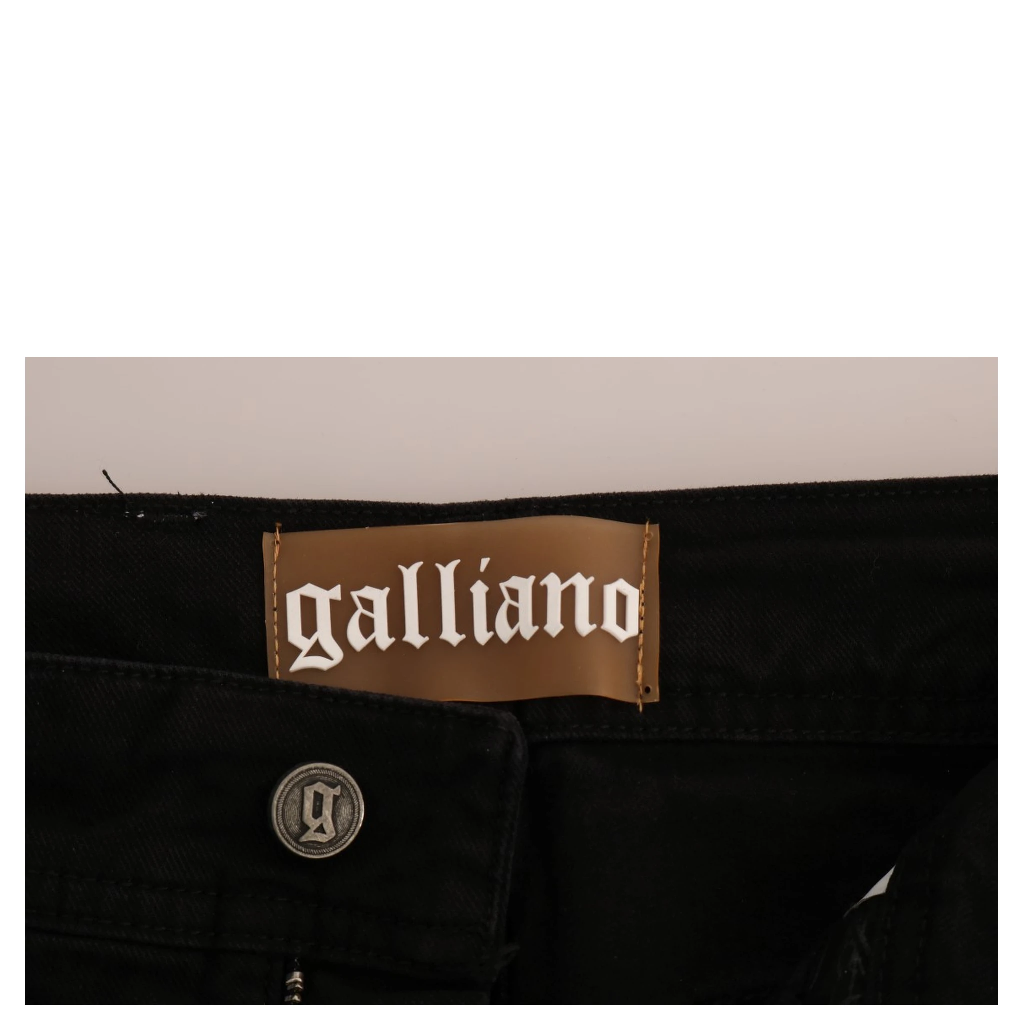 Black Cotton Denim Stretch Regular Fit Jeans