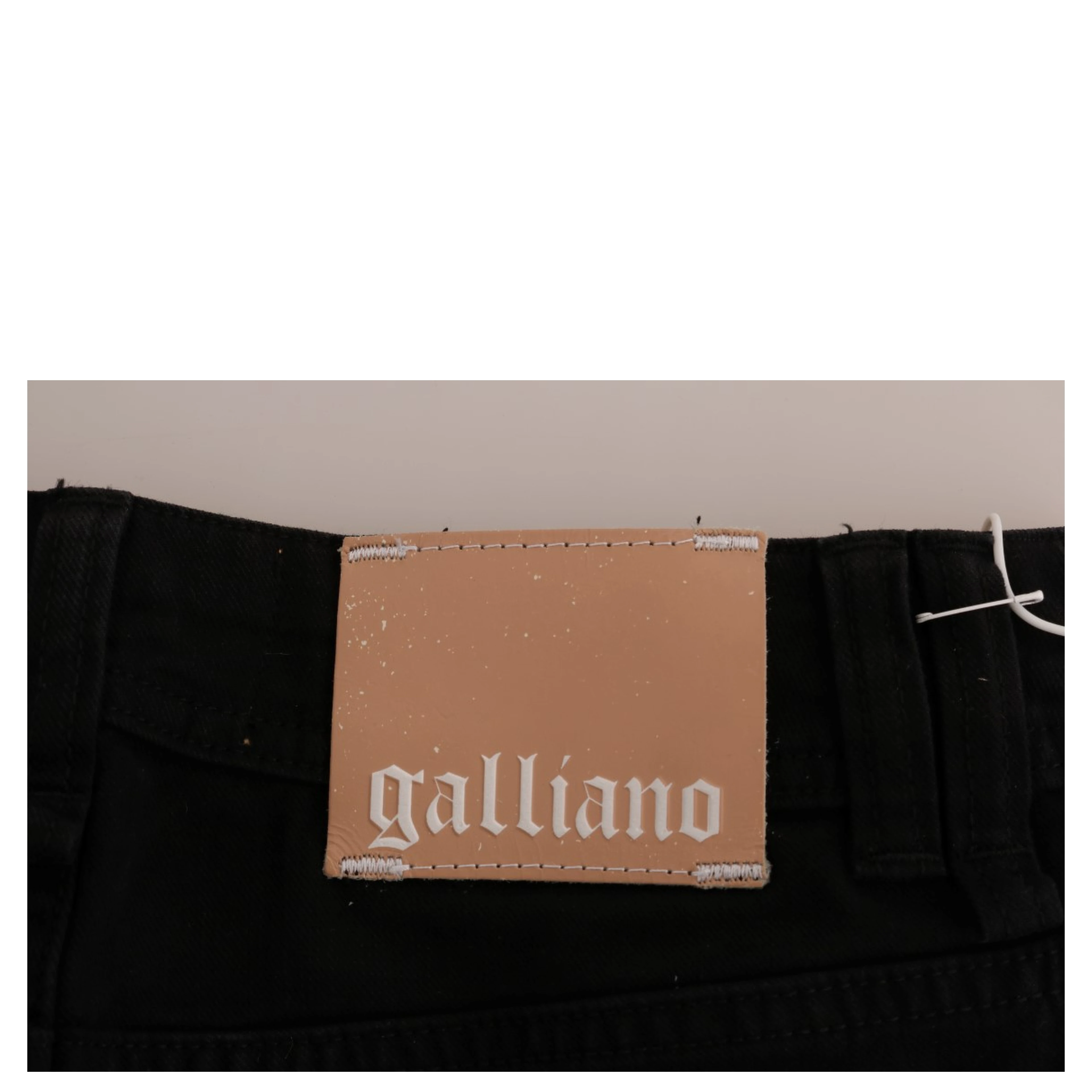 Black Cotton Denim Stretch Regular Fit Jeans