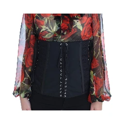 Black Stretch Corset Waist Strap Belt