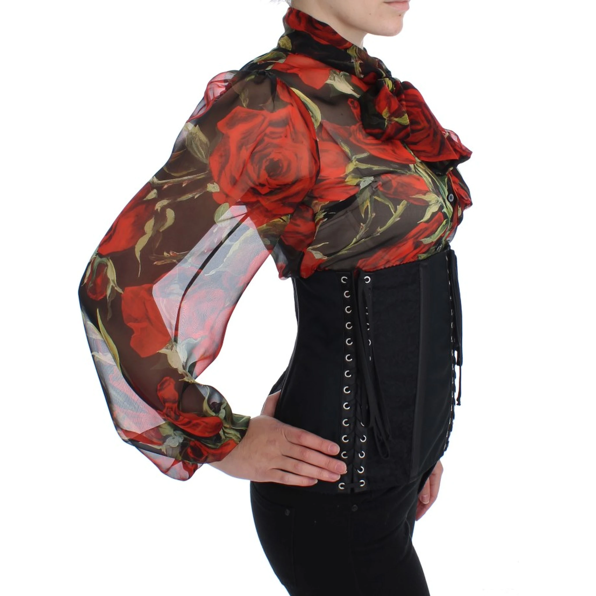 Black Stretch Corset Waist Strap Belt