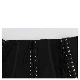 Black Stretch Corset Waist Strap Belt