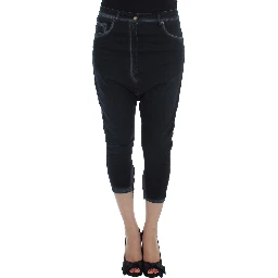 Blue Cotton Stretch Baggy Relax Jeans