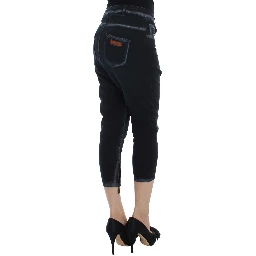 Blue Cotton Stretch Baggy Relax Jeans