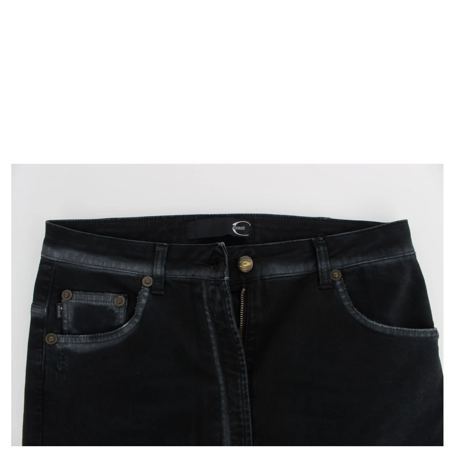 Blue Cotton Stretch Baggy Relax Jeans