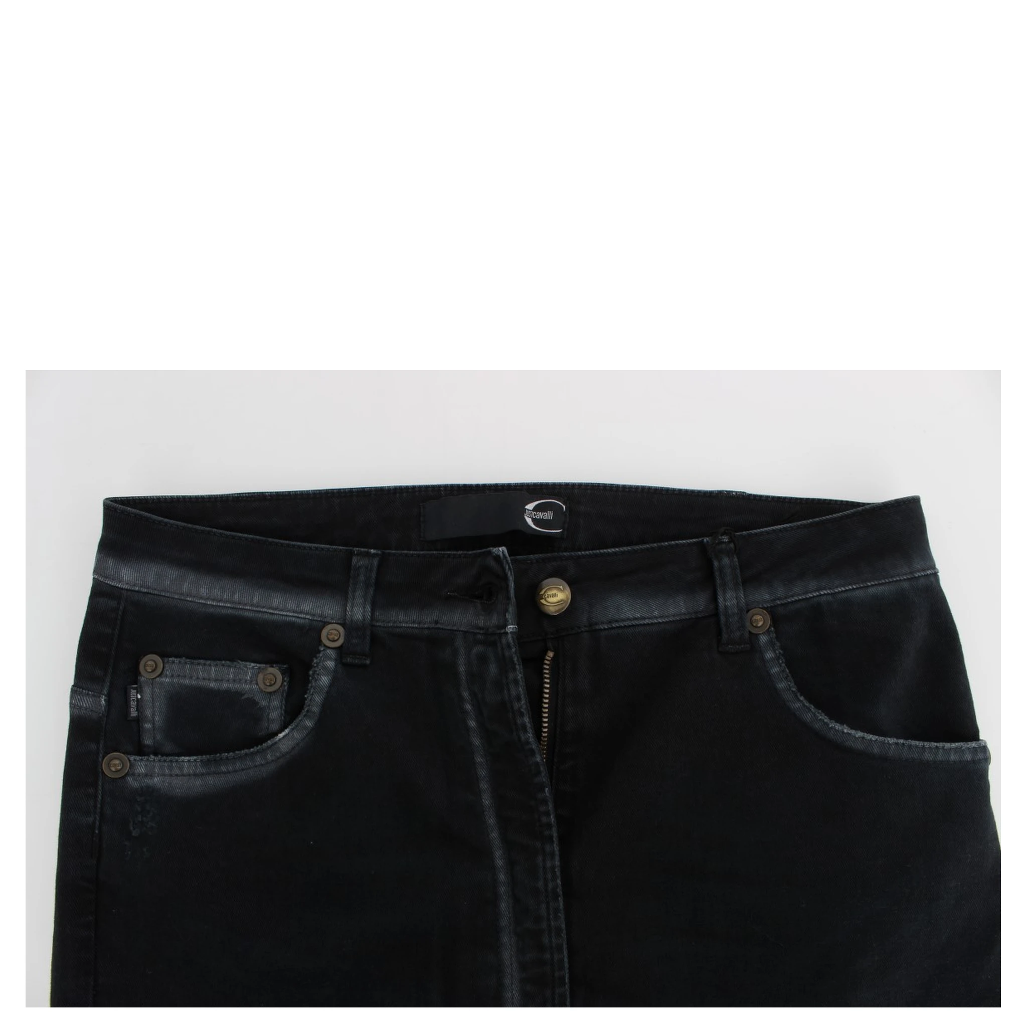 Blue Cotton Stretch Baggy Relax Jeans