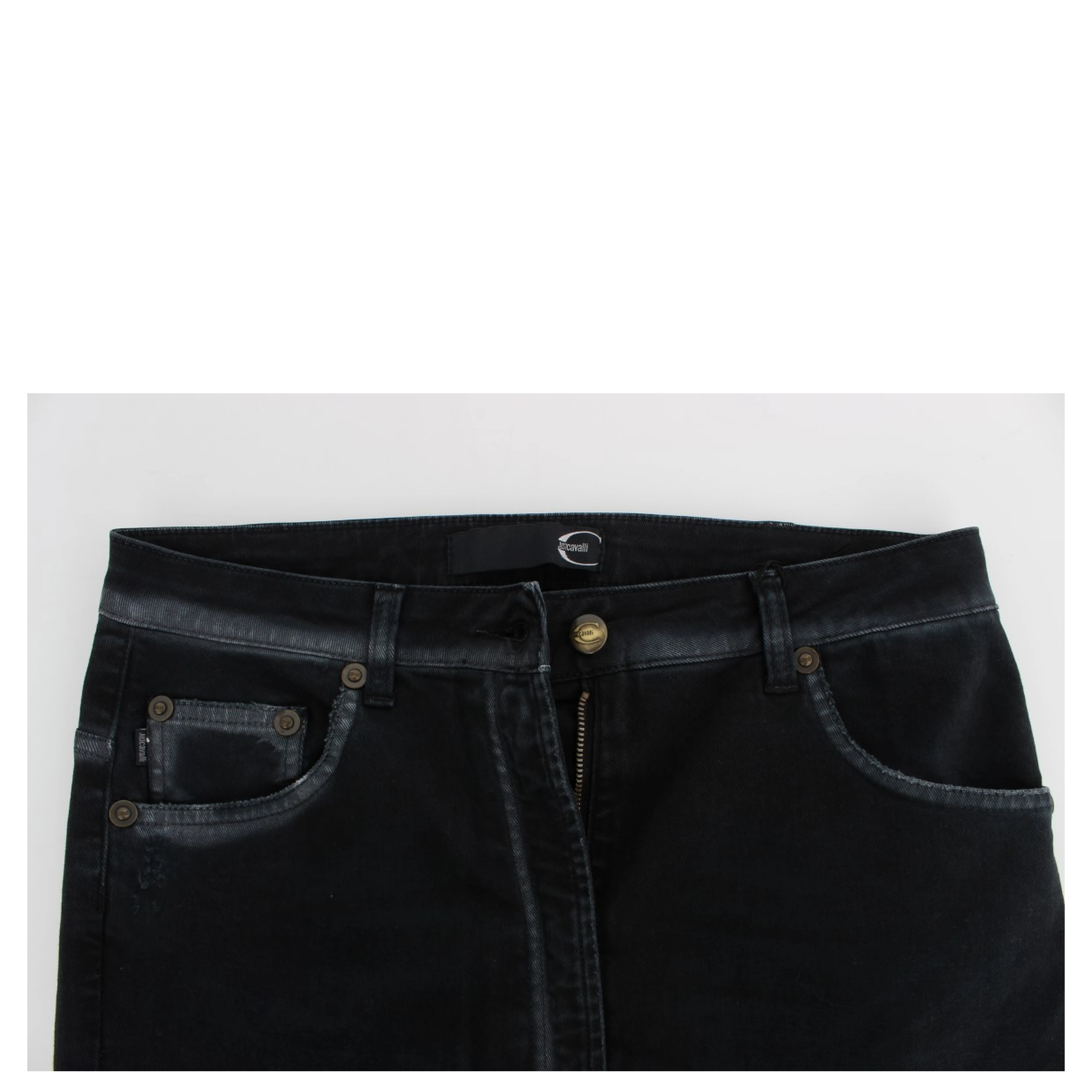 Blue Cotton Stretch Baggy Relax Jeans