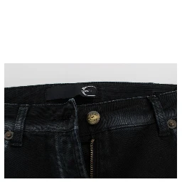 Blue Cotton Stretch Baggy Relax Jeans