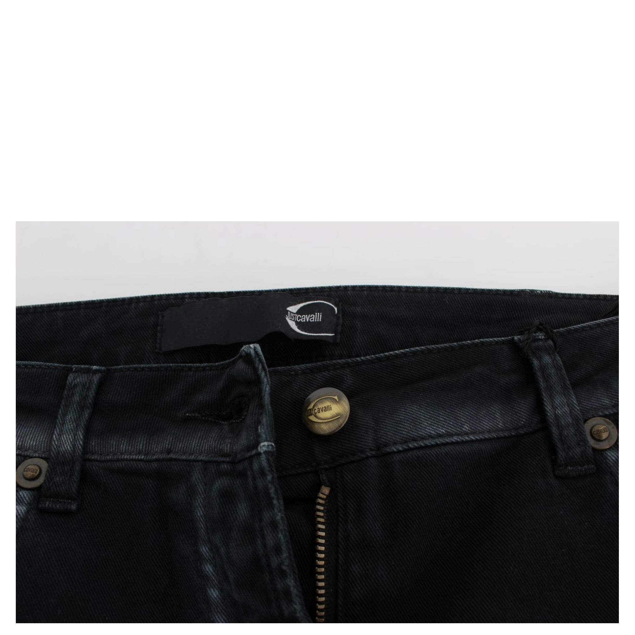 Blue Cotton Stretch Baggy Relax Jeans